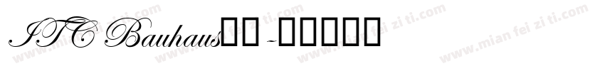 ITC Bauhaus字体字体转换